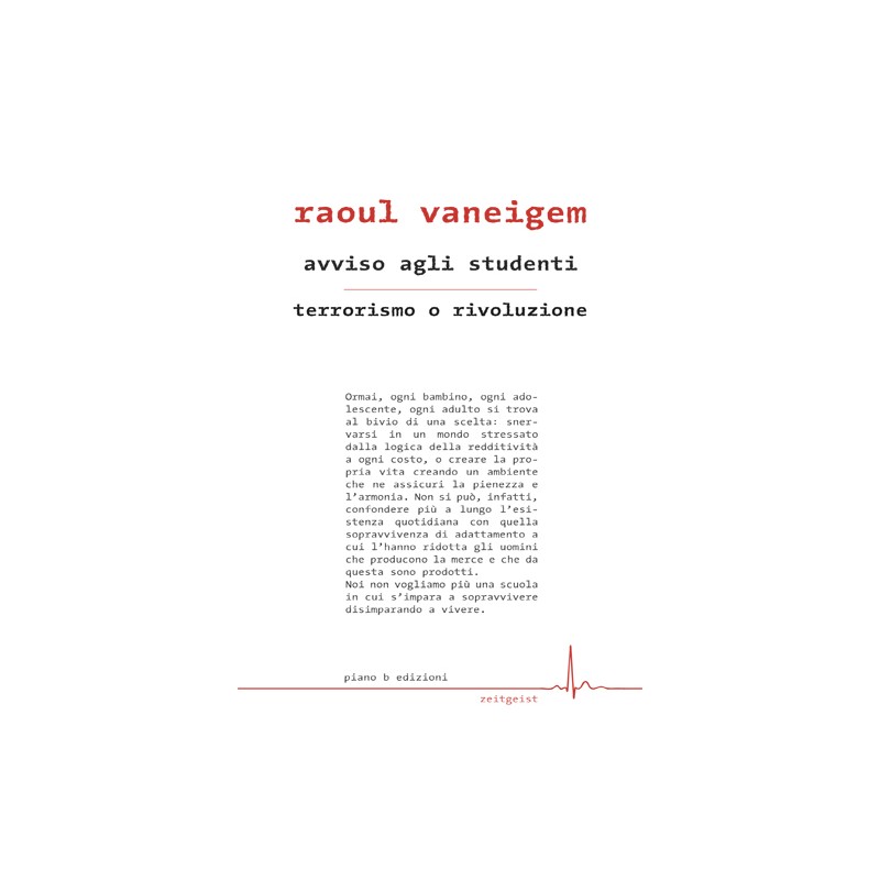 Raoul Vaneigem - Avviso agli studenti