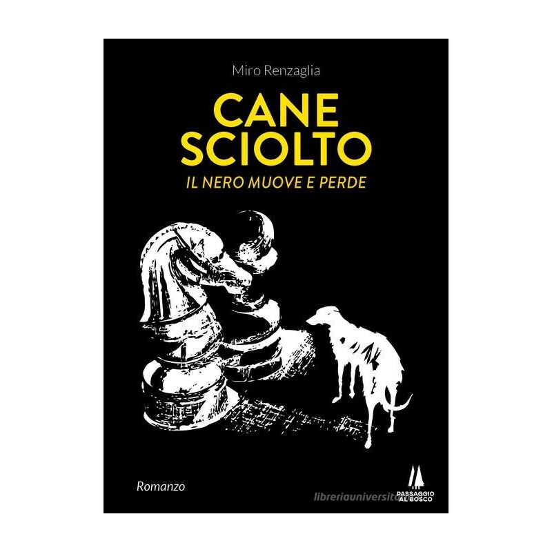 Cane sciolto. il nero muove e perde