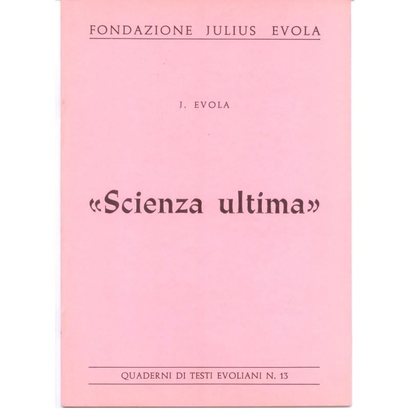 Scienza ultima