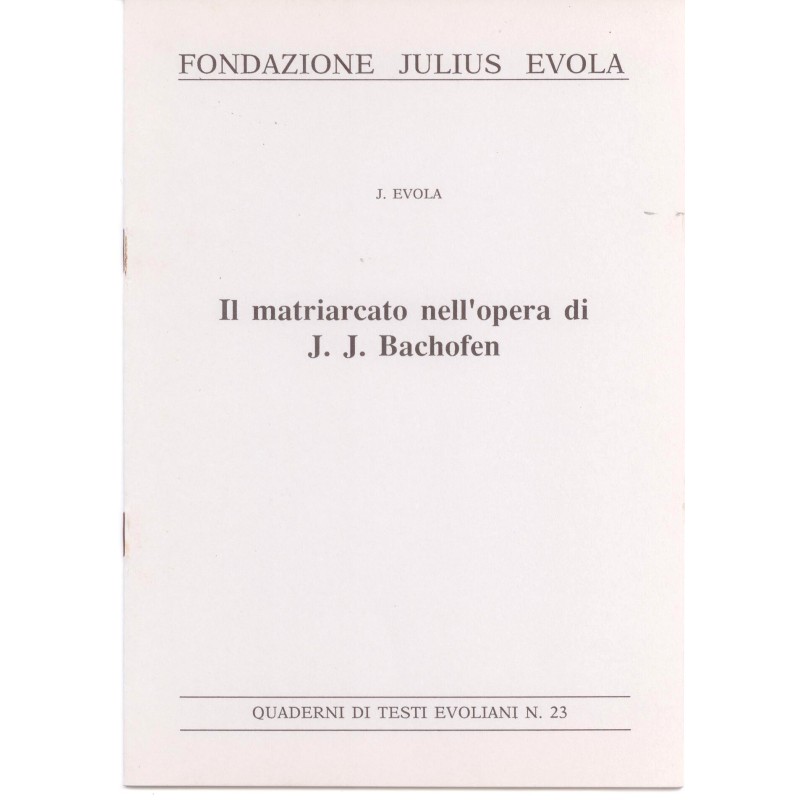 Il matriarcato nell’opera di J. J. Bachofen
