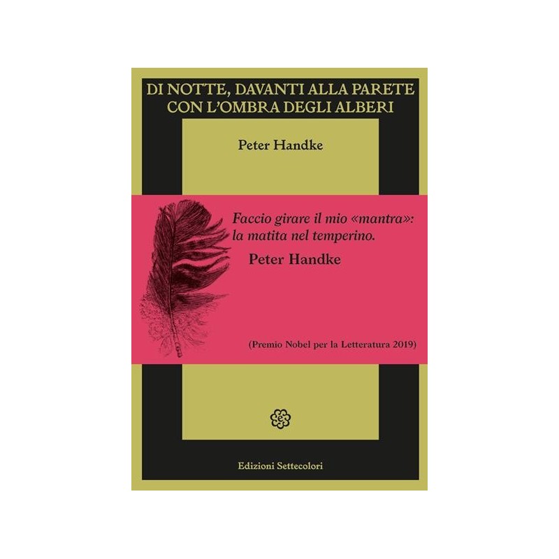 Di notte, davanti alla parete con l’ombra degli alberti