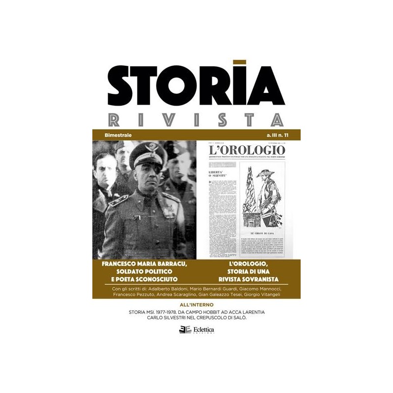 Storia rivista vol. 11: l' orologio, storia di una rivista sovranista